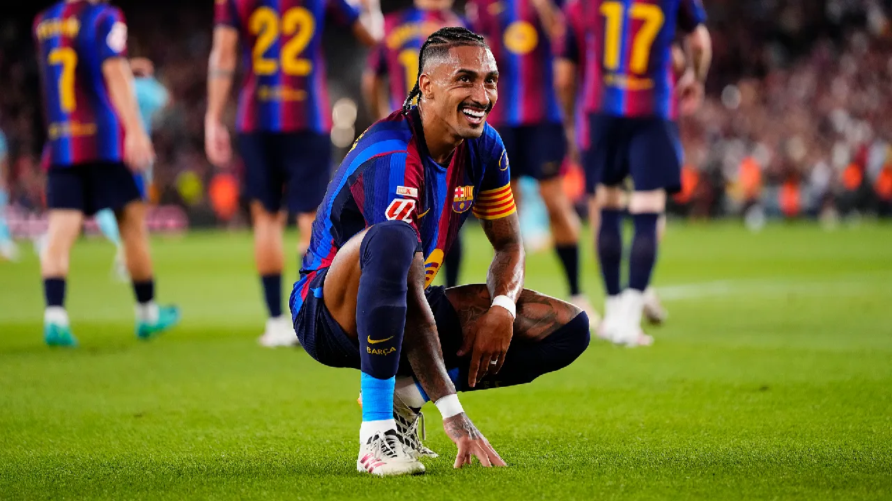 Raphinha cetak gol saat Barcelona kalahkan Athletic Club 2-0 di Camp Nou