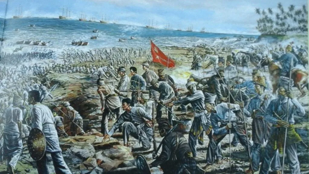 Pasukan kolonial Belanda berhasil merebut Istana Darud Donya Aceh dalam agresi militer kedua