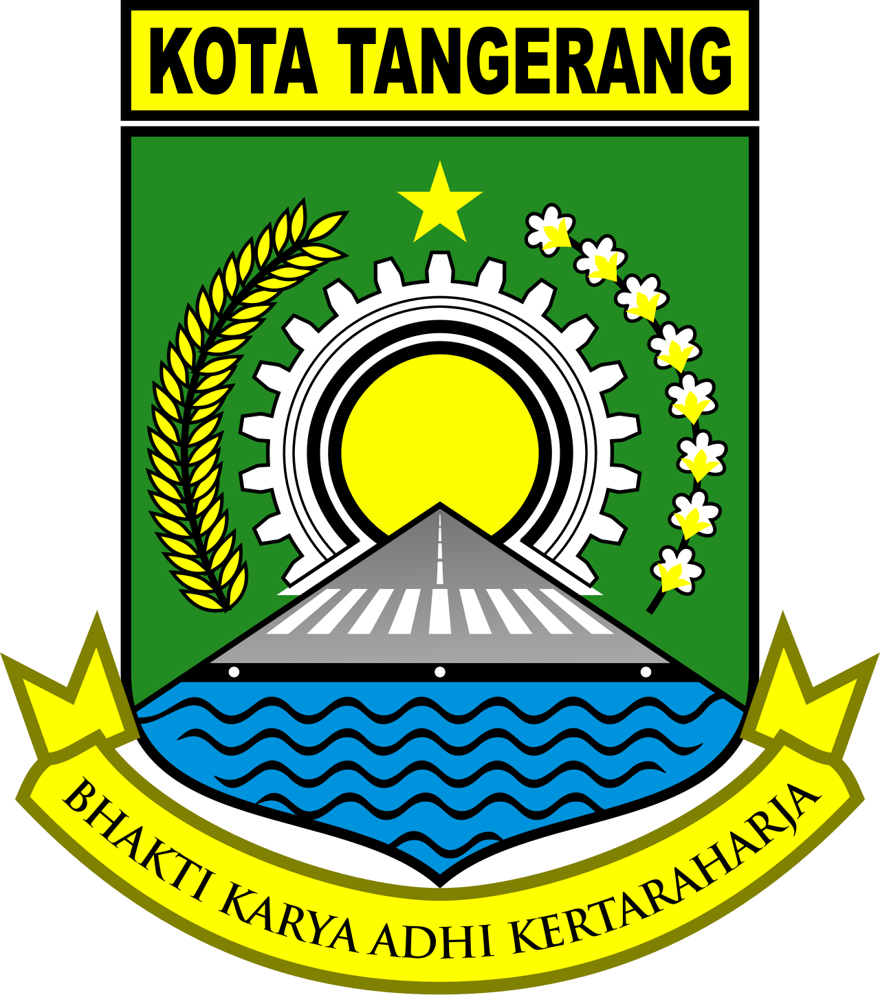 Kota Tangerang memiliki 13 kecamatan dan 104 kelurahan di Provinsi Banten