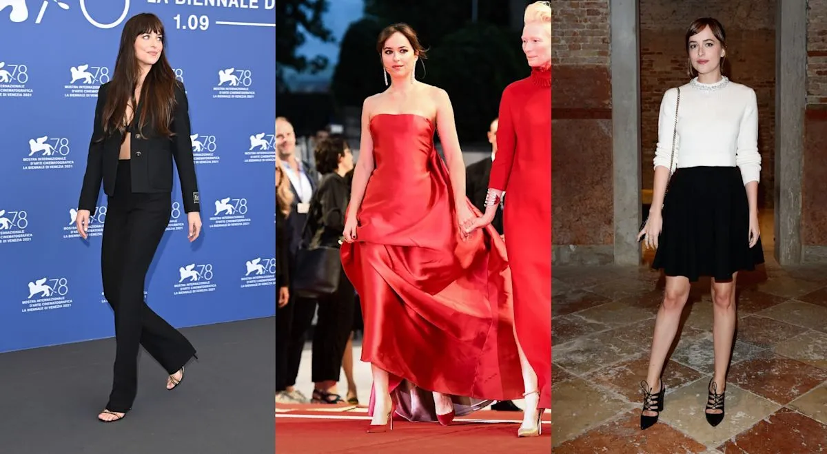 Dakota Johnson tampil dengan gaya sepatu ikonik dalam berbagai ajang Venice Film Festival