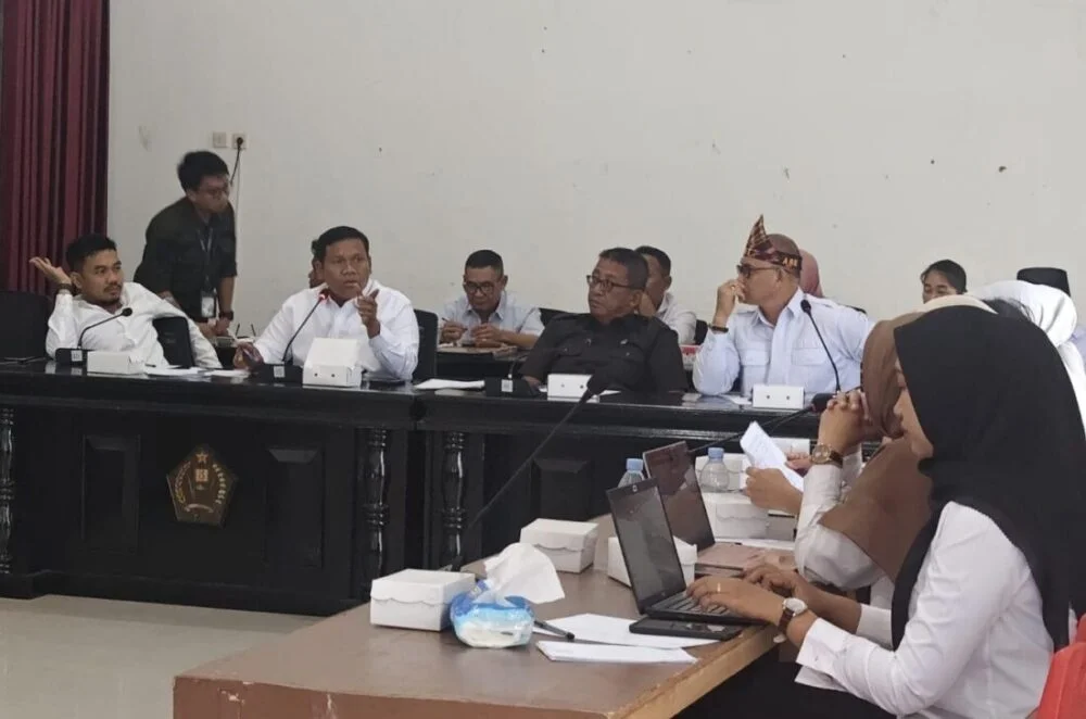 Gedung DPRD Konawe saat Rapat Dengar Pendapat terkait Pasar Amesiu