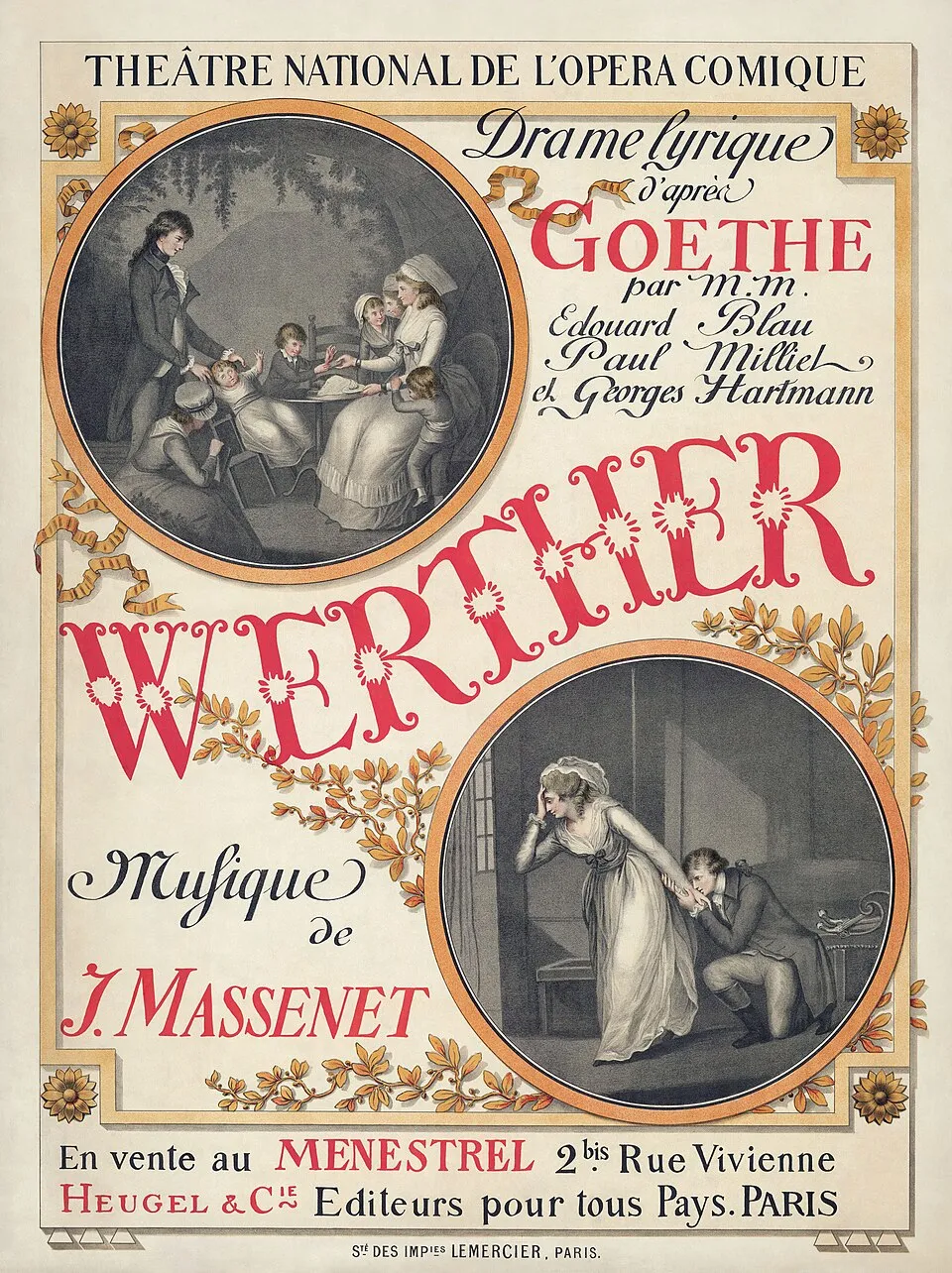 Pementasan opera Werther karya Jules Massenet di panggung internasional
