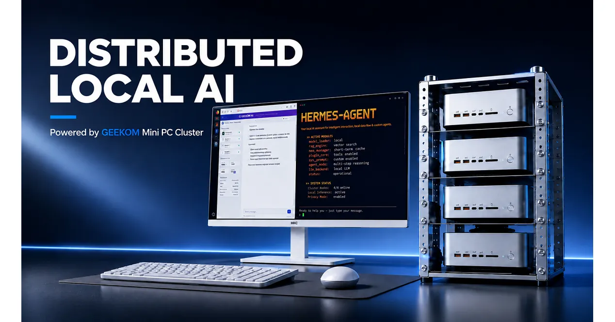 GEEKOM pamerkan teknologi kluster AI empat simpul berbasis Mini PC A9 Mega