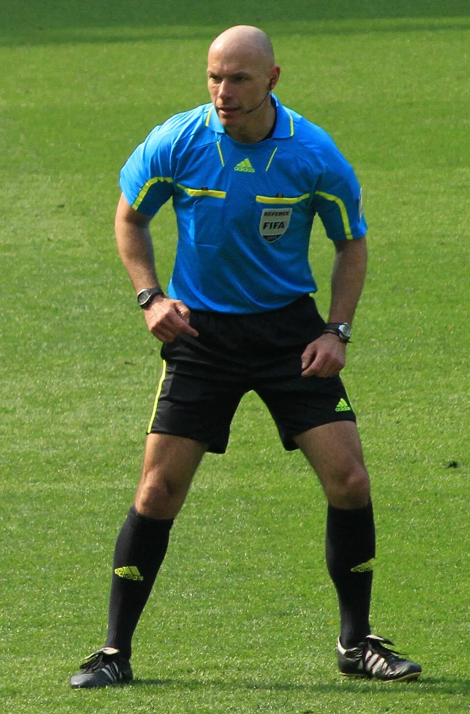 Howard Webb mantan wasit profesional Inggris yang memimpin laga-laga bergengsi dunia