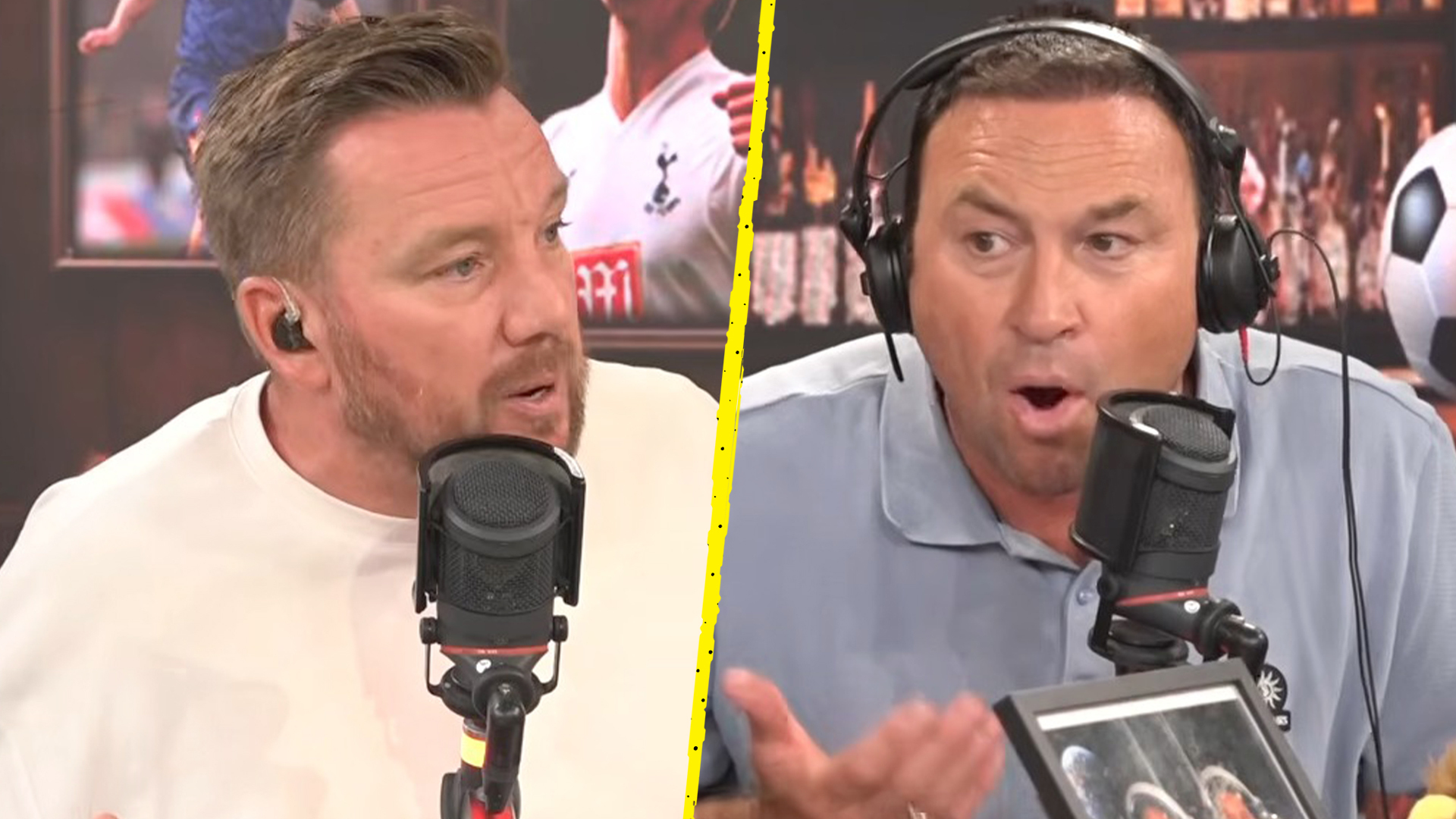 Jamie OHara mengancam Jason Cundy dalam perdebatan panas soal Tottenham di talkSPORT
