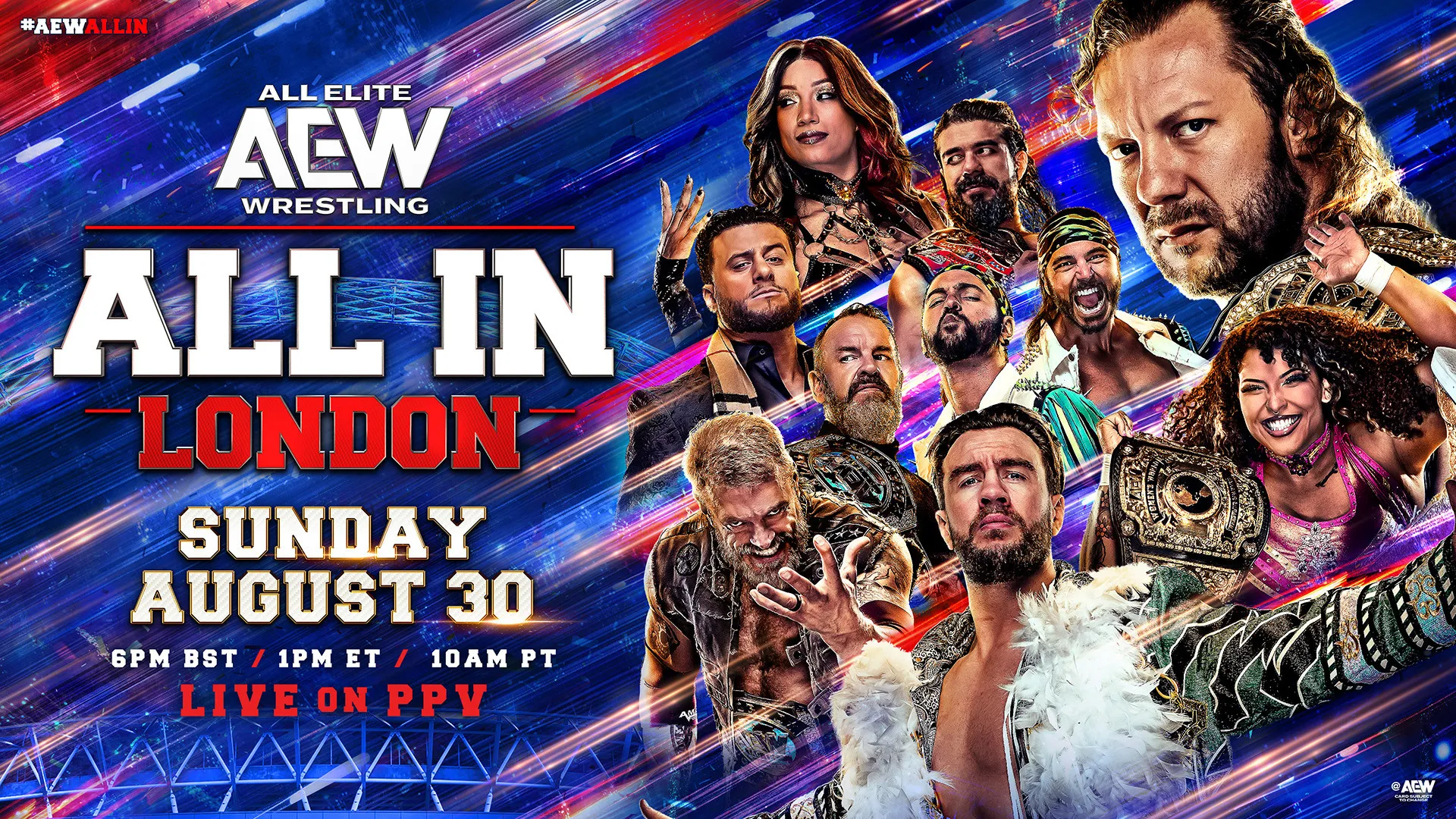 Kenny Omega dan Will Ospreay berduel di ajang AEW All In London 2026 di Wembley