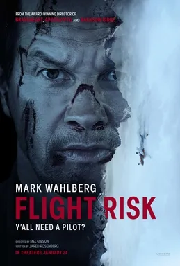 Kisah produksi film Flight Risk garapan sutradara Mel Gibson