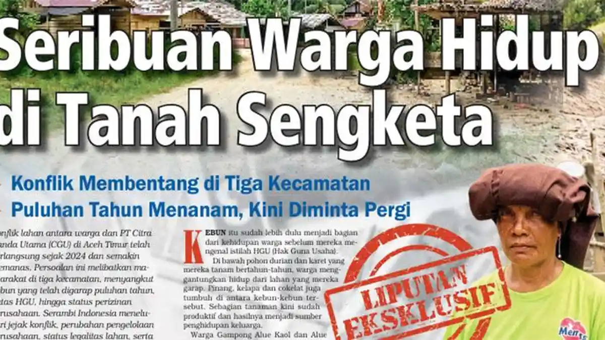 Konflik lahan memanas di Aceh Timur saat warga diminta pergi dari kebun garapan