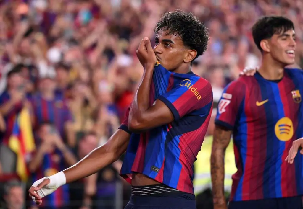 Lamine Yamal pecahkan rekor 50 gol lewati Haaland dan Mbappe di Barcelona