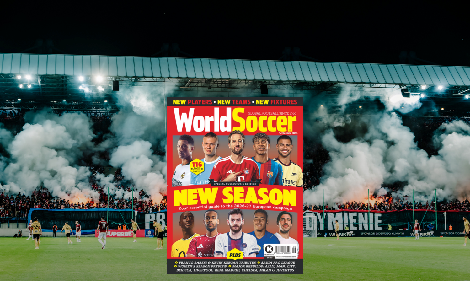 Majalah World Soccer edisi September 2026 rilis dengan mengulas Liga Polandia serta tribut khusus legenda sepak bola