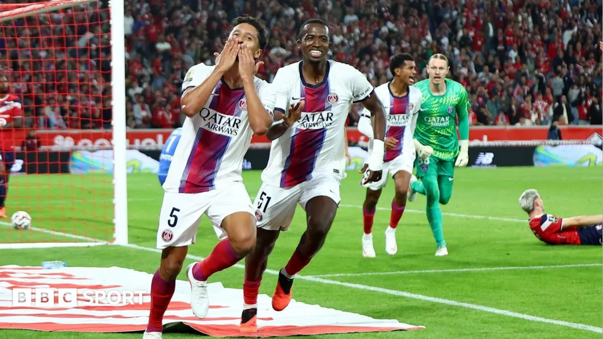 Marquinhos selamatkan Paris Saint-Germain dari kekalahan melawan Lille di Ligue 1