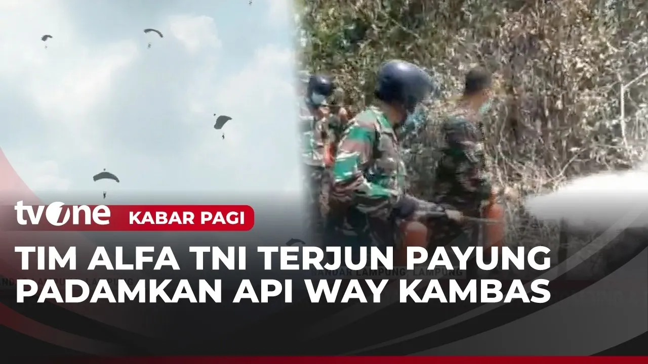 Tim gabungan gunakan teknik pemadaman berlapis untuk atasi kebakaran hutan Way Kambas
