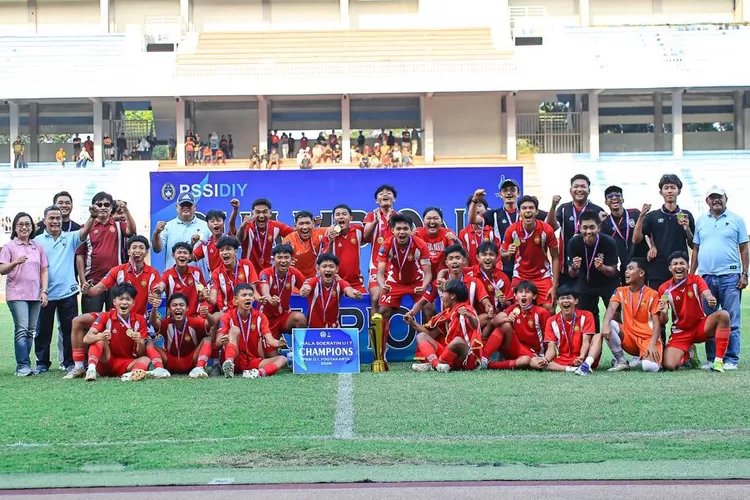 Persiba Bantul U-17 keluar sebagai juara Piala Soeratin DIY usai mengalahkan Mataram Utama