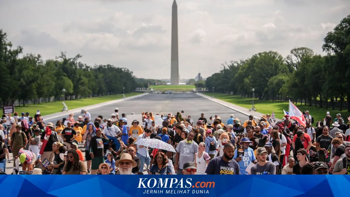 Populer Global merangkum demo besar di Washington dan desakan subsidi anak di China