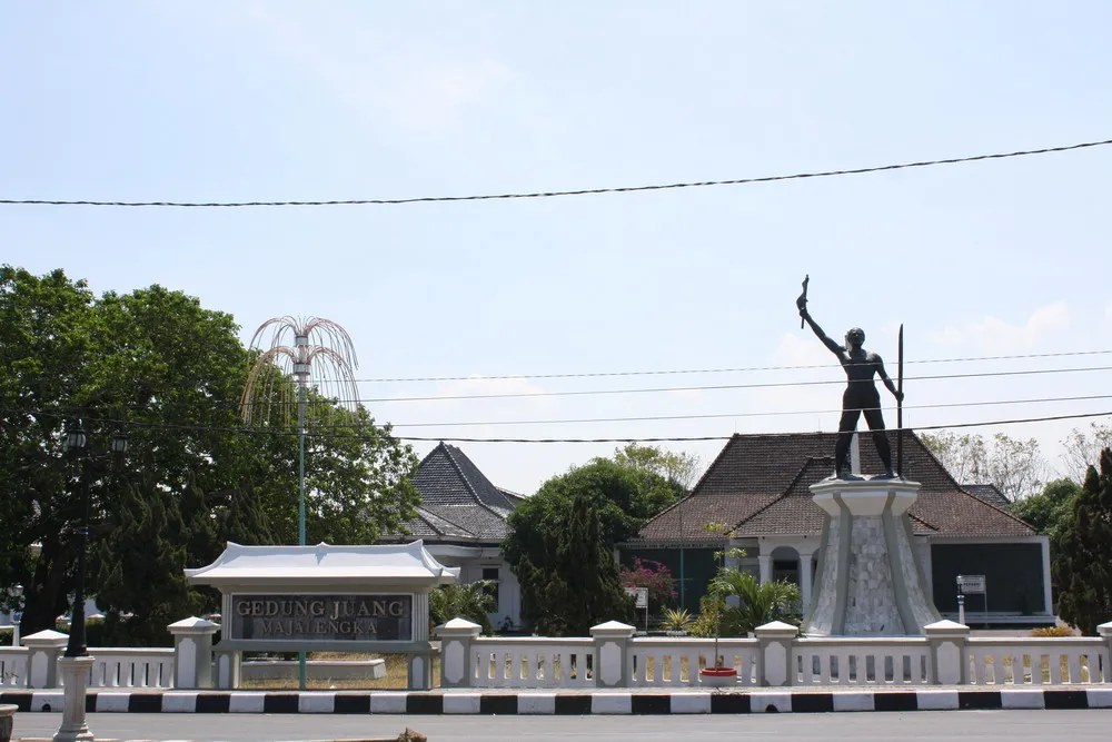 Pemandangan wilayah Kabupaten Majalengka yang dikenal dengan nilai sejarah kerajaannya
