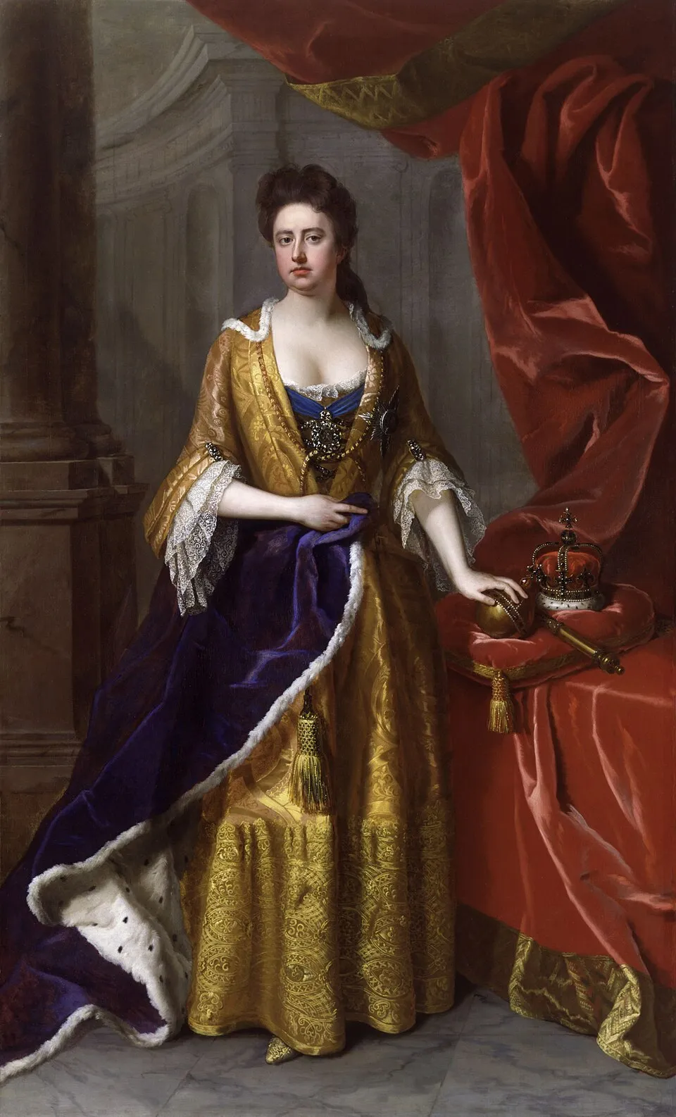 Ratu Anne memimpin Britania Raya dan mengesahkan Acts of Union 1707