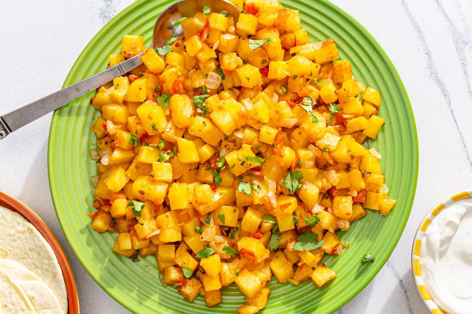 Resep Papas a la Mexicana olahan kentang dan tomat praktis 4 bahan