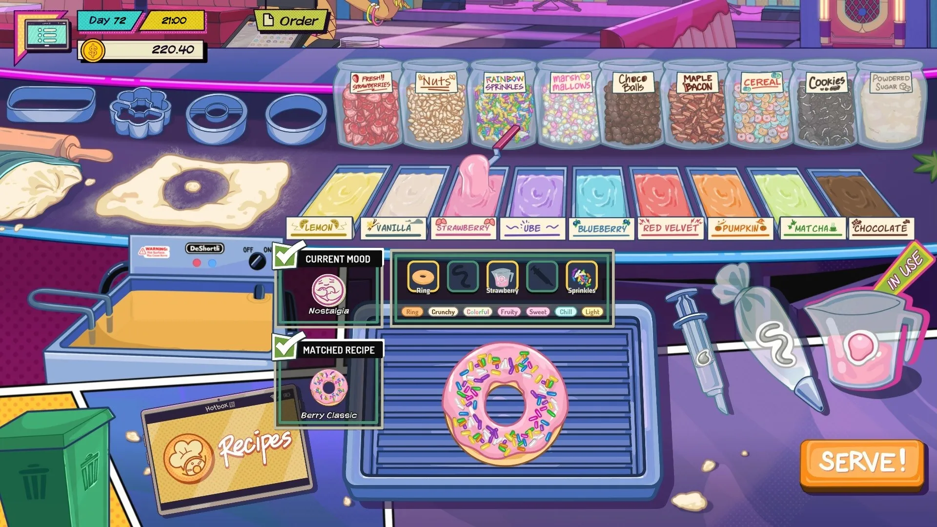 Ulasan High Times menampilkan simulasi memasak donat dan visual novel