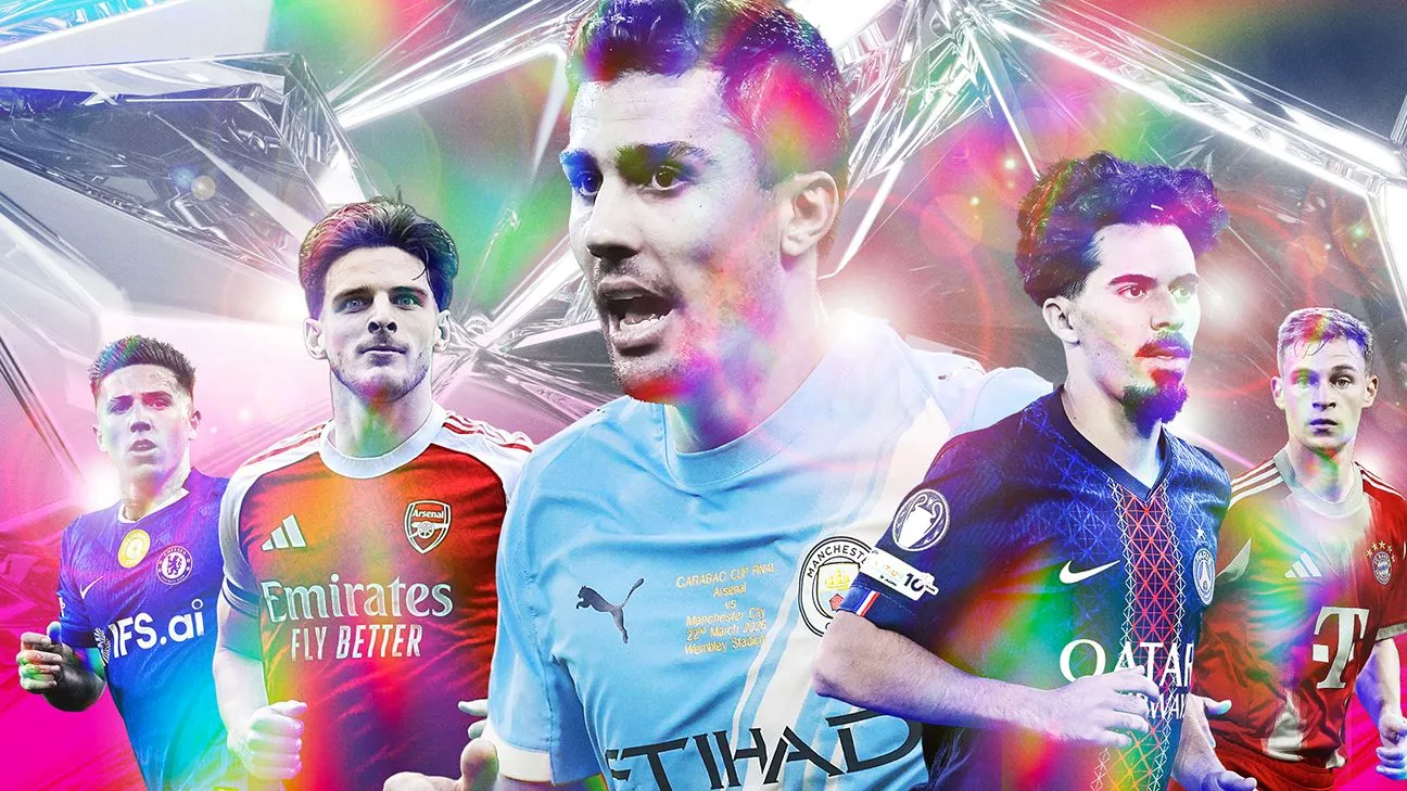 Vitinha pimpin daftar gelandang tengah terbaik 2026 versi ESPN FC 100