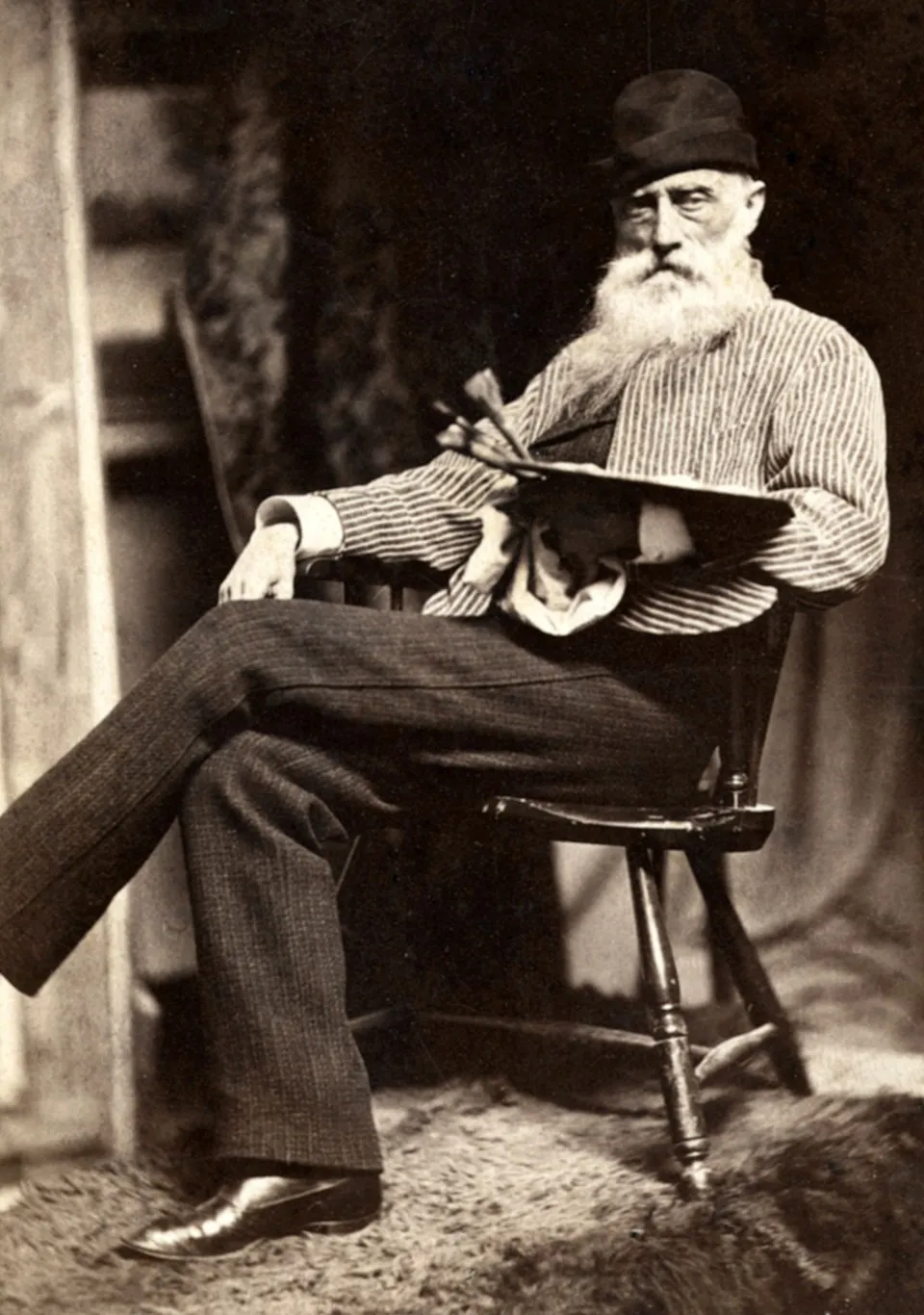 William Morris Hunt menjadi salah satu pelukis dan tokoh seni paling berpengaruh di Boston
